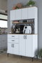 Hanah Home Armario Multiusos Blanco y Nogal